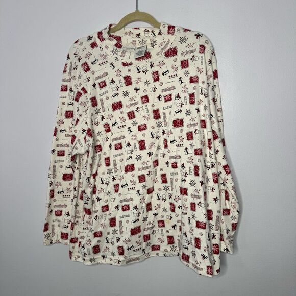 Vintage white Stag winter crewneck size 38/40 - Picture 1 of 6